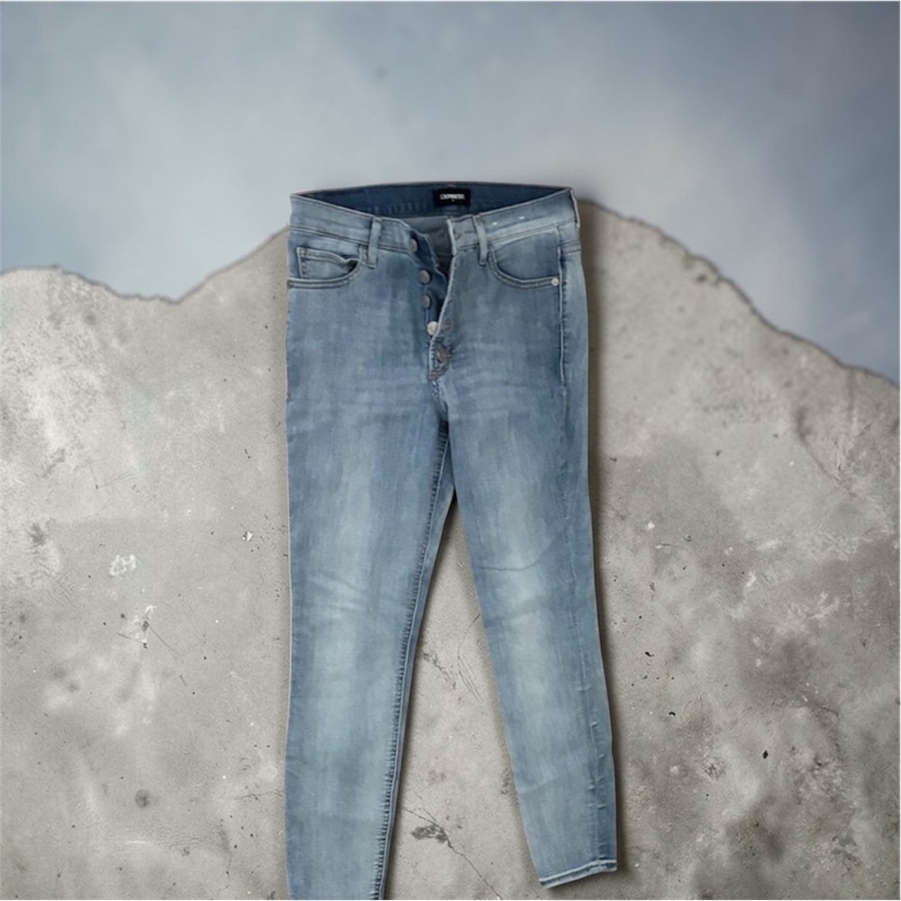Express Light Blue Skinny Jeans